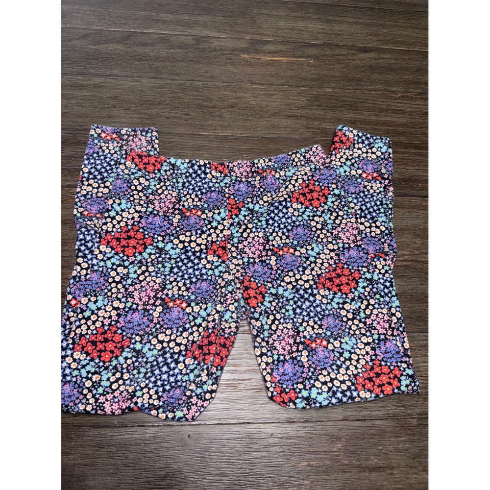 No Boundaries Juniors Floral Leggings Multi Color Ditsy Print Size M 7-9